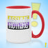 Assume Nothing Nonbinary Pride Flag Color Accent Mug